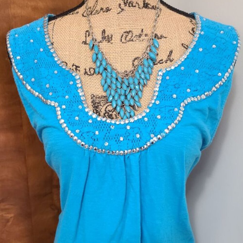 Notations Sleeveless Shell, XL